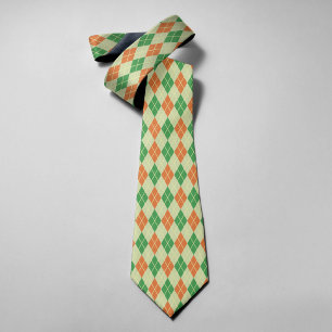 St Patrick's Day Mosaic Pattern Irish Culture Tie
