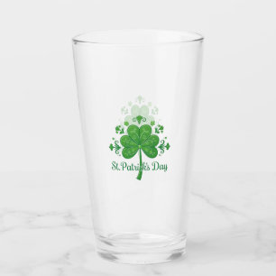 St. Patrick's Day Motif Glass