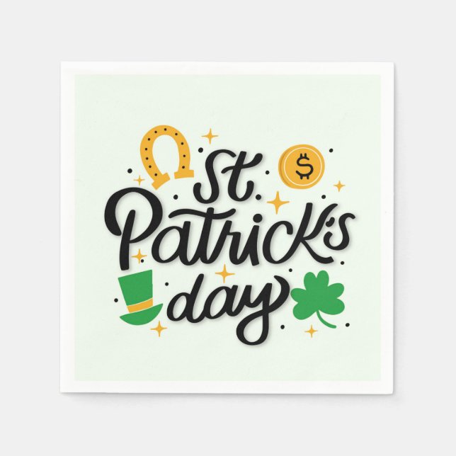St Patricks Day Napkin (Front)
