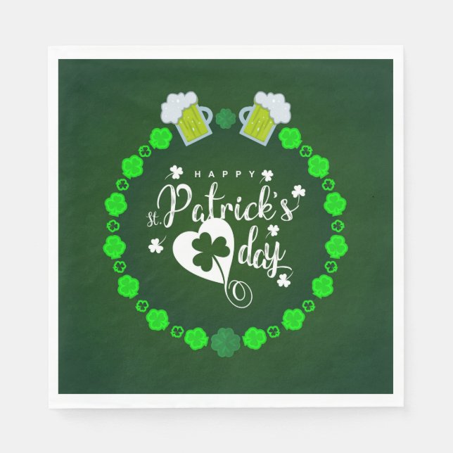 St Patrick's Day Napkins (Front)