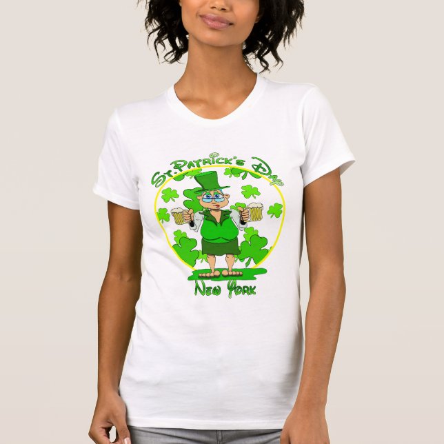 St Patrick's Day  New York T-Shirt (Front)