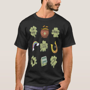 St Patrick's Day Nurse NICU OB L D Good Day To Cat T-Shirt