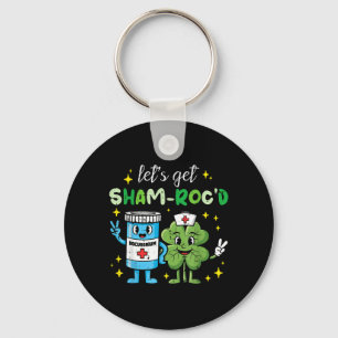 St Patricks Day Nurse Rocuronium Saint Paddys Key Ring