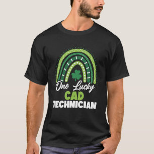 St Patricks Day One Lucky CAD Technician T-Shirt