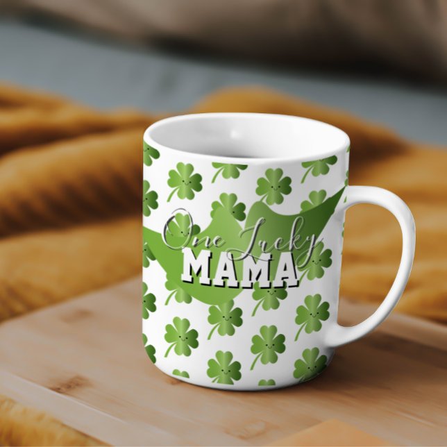 St Patricks Day One Lucky Mum Coffee Mug (Creator Uploaded)