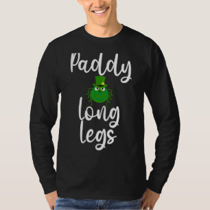 St Patrick's Day  Paddy Long Legs Green Spider T-Shirt