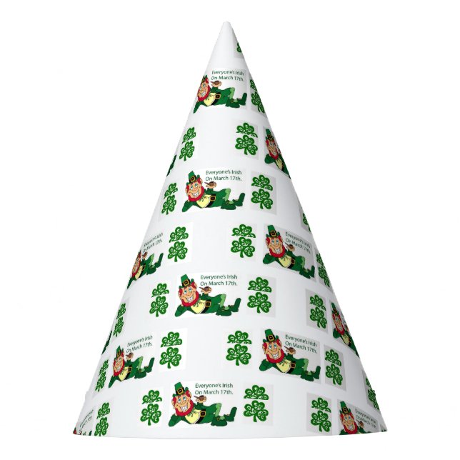 St. Patrick's Day Paper Hat (Front)