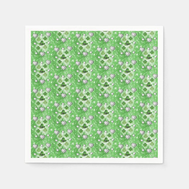 St. Patrick's Day Paper Napkins (Front)