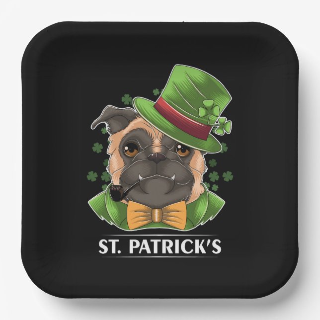 St Patrick's Day Paper Plates (Front)