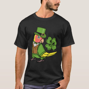 St Patricks Day Parrot I Peach faced Yellow Lutino T-Shirt