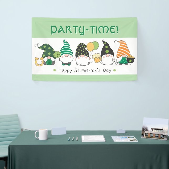 St Patrick's Day party banner (Tradeshow)