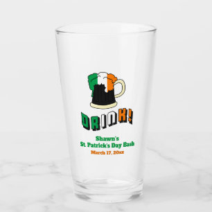 St Patricks Day Party Favour Irish Beer Funny Pint Glass
