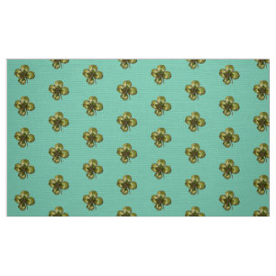 ST PATRICK'S DAY PARTY GREEN IRISH SHAMROCK FABRIC