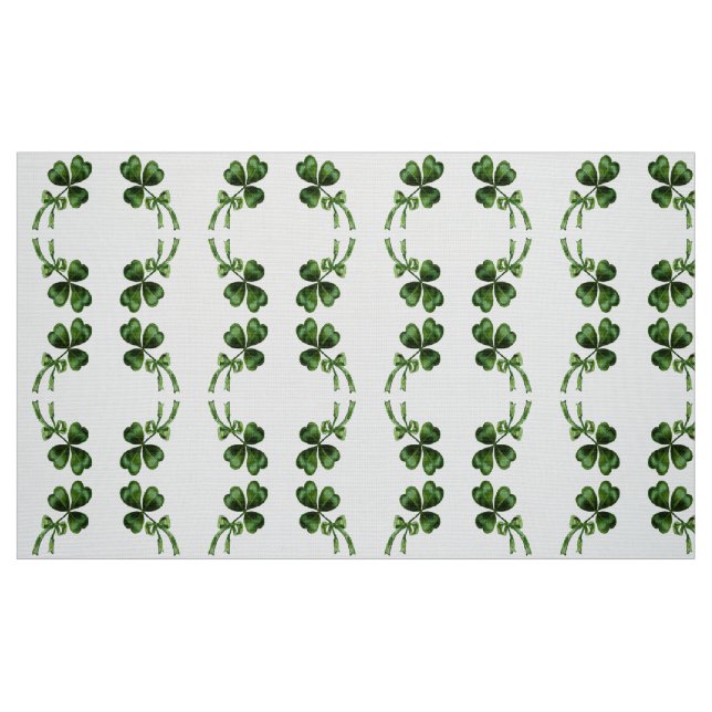 ST PATRICK'S DAY PARTY GREEN IRISH SHAMROCK FABRIC (Fat Quarter)