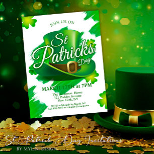 St. Patrick's Day Party Invitation Postcard