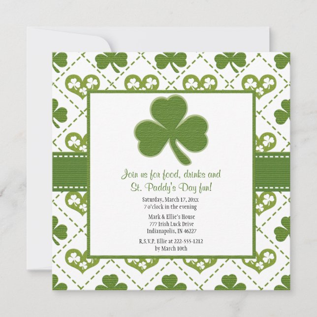 St. Patrick's Day Party Invitations (Front)