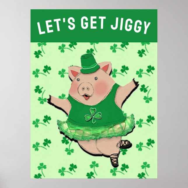 St. Patrick's Day Party Irish Jig Poster (Front)