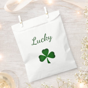 St. Patrick's Day Party Lucky Green Shamrock   Favour Bags