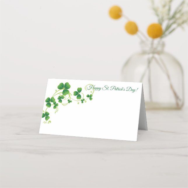 St. Patrick's Day Party Name Place Card (Front)