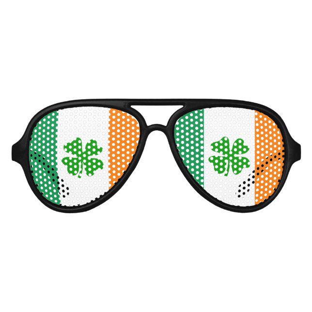 St Patricks Day party shades | Funny Irish flag (Front)