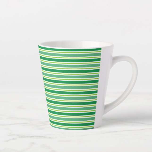 St. Patrick's Day Patern Latte Mug (Right)