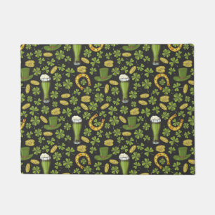 St. Patrick's Day Pattern Doormat
