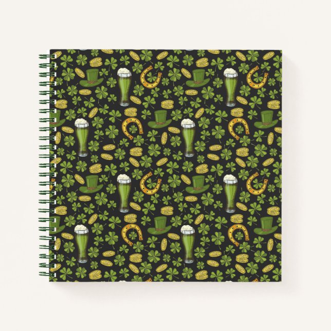 St. Patrick's Day Pattern Notebook (Front)