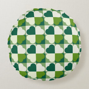 St. Patrick's Day Pattern Round Cushion
