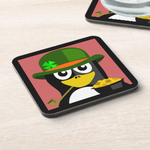 "ST. PATRICK'S DAY" PENGUIN COASTER