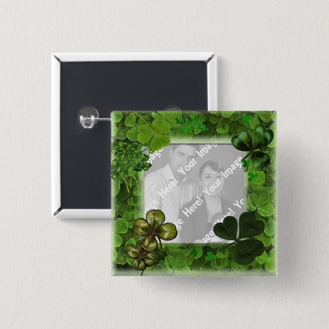 St. Patrick's Day Photo Button (Front & Back)