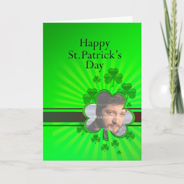St. Patrick's day photo card (Front)