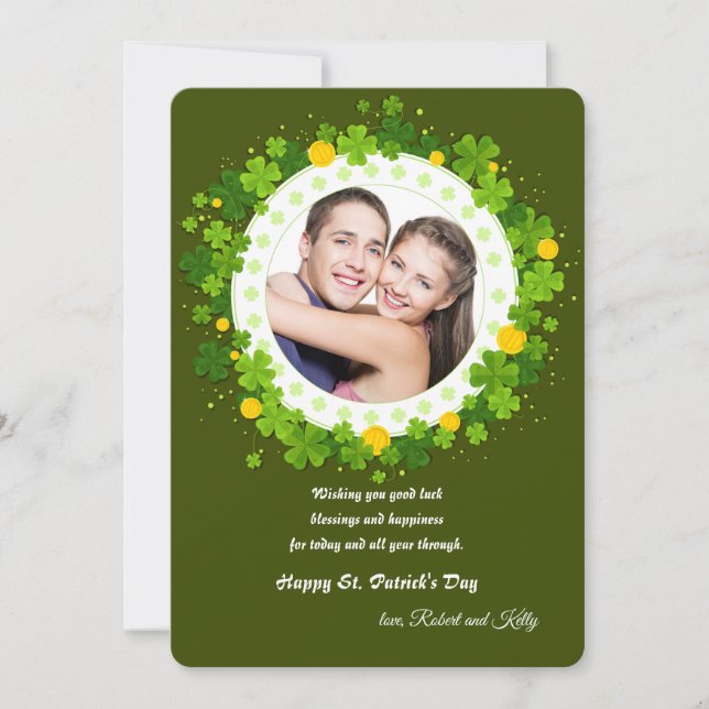 St. Patrick's Day Photo Card (Front)