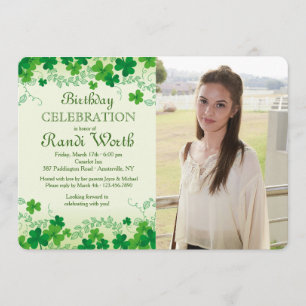 St. Patrick's Day Photo Invitation