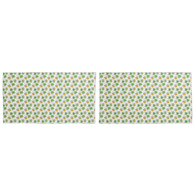 St. Patrick's Day Pillowcases (Front-Set)