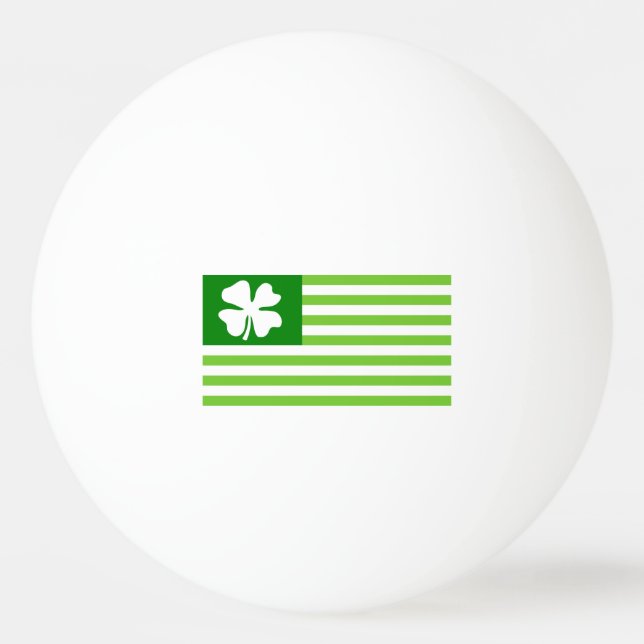 St Patricks Day ping pong balls for table tennis (Front)
