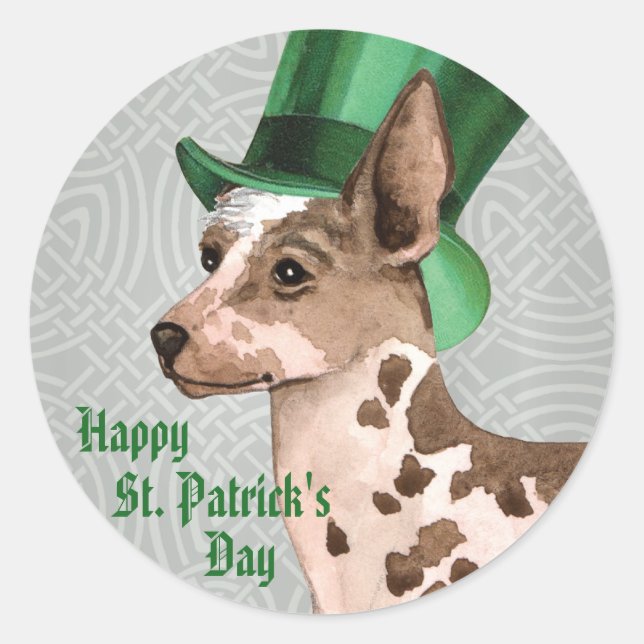St. Patrick's Day PIO Classic Round Sticker (Front)