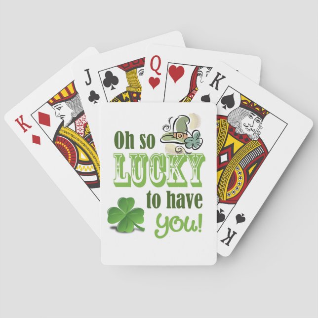 St. Patrick's  Day Playing Card Deck (Back)