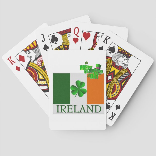 St. Patrick's  Day Playing Card Deck (Back)