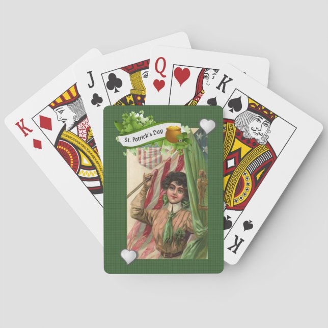 St. Patrick's  Day Playing Card Deck (Back)