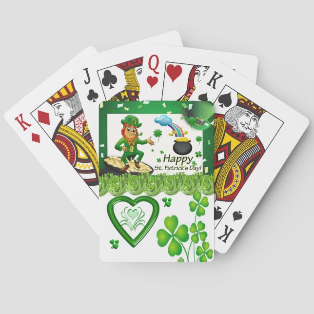 St. Patrick's  Day Playing Card Deck (Back)