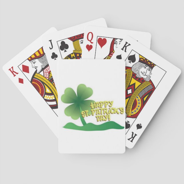 St. Patrick's  Day Playing Card Deck (Back)