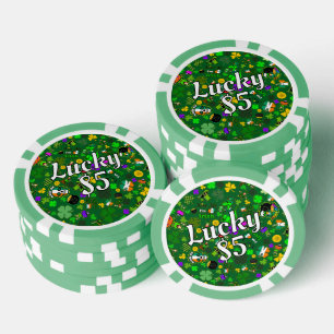 St. Patrick's Day Poker Game Good Lucky Charms  Chips