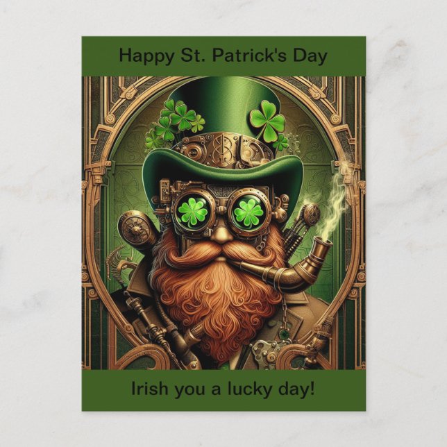 St. Patrick's Day Postcard (Front)