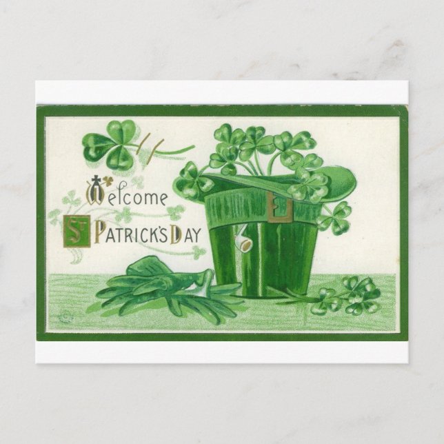 St. Patrick's Day Postcard (Front)