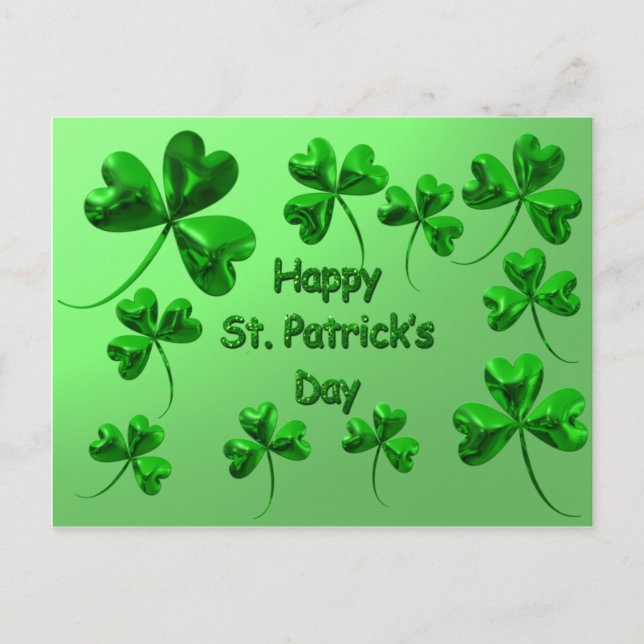 St. Patrick's Day Postcard (Front)
