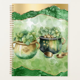 St. Patrick's Day Pots Of Gold Irish Clovers Planner