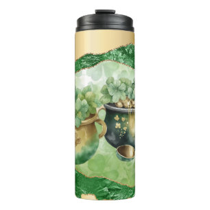 St. Patrick's Day Pots Of Gold Irish Clovers  Thermal Tumbler