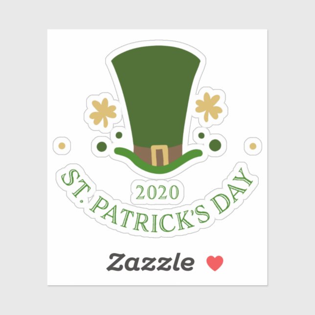 St.Patrick's day pray hat & shamrock (Sheet)