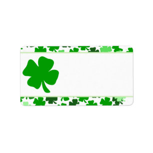 St. Patrick's Day Print your Own Mailing Label