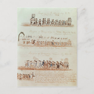 St. Patrick's Day procession Postcard